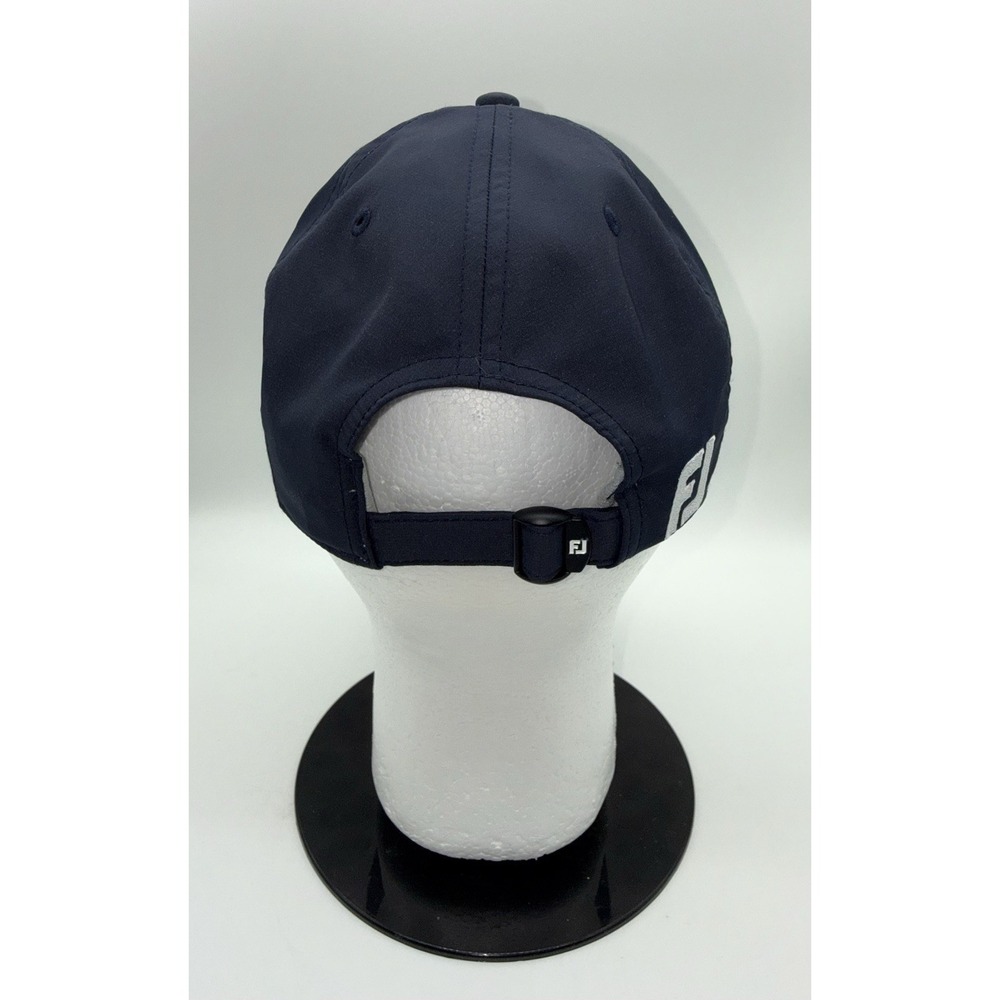 FOOTJOY NBC Golf Cap Hat Strap Back Adjustable FJ Logo Navy Golfer Adult - Picture 3 of 7
